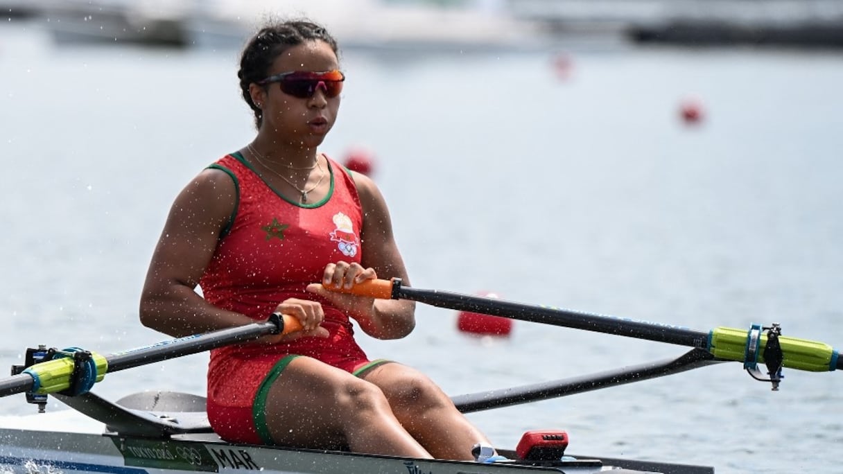 Sarah Fraincart aux Jeux Olympiques de Tokyo.
