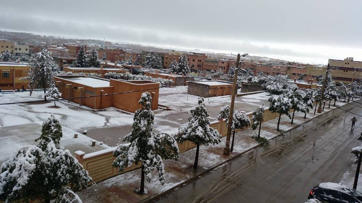 Khénifra, lors d'une précédente vague de froid. 
