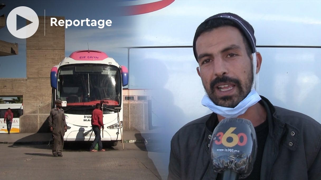 En cette veille de l’Aïd el-Fitr, la gare routière de Rabat accueillait de nombreux voyageurs.
