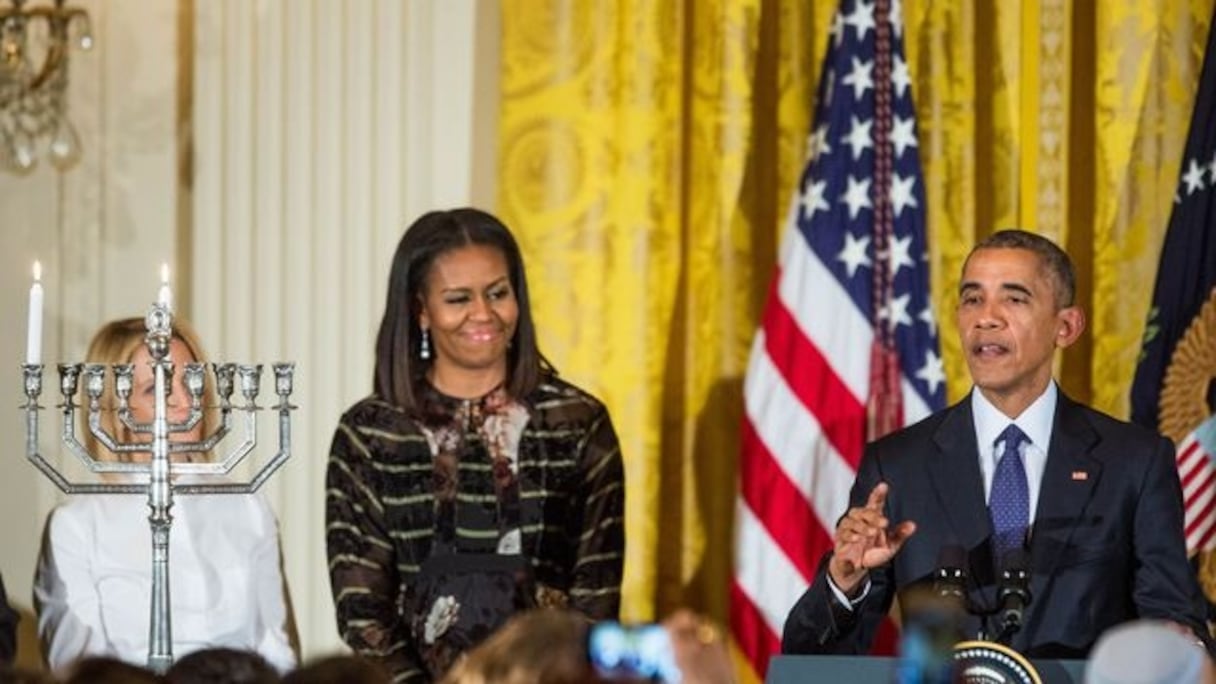 Le couple Obama le 14 décembre 2016 à la Maison-Blanche.
