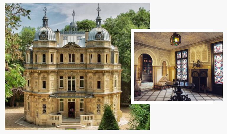 Une partie du château de Monte Christo, demeure d'Alexandre Dumas, dont le salon mauresque, a été restaurée grâce au mécénat du Roi Hassan II.