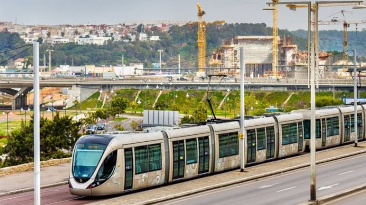 Le tramway à Rabat.
