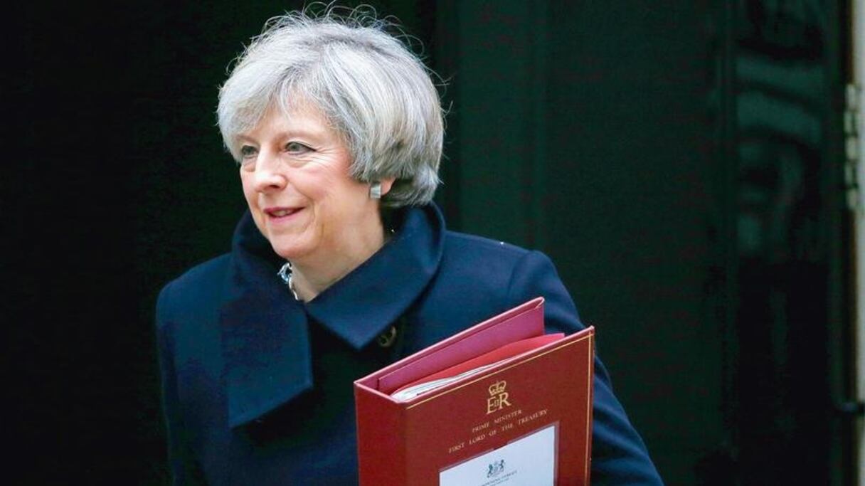 La Première ministre Theresa May.
