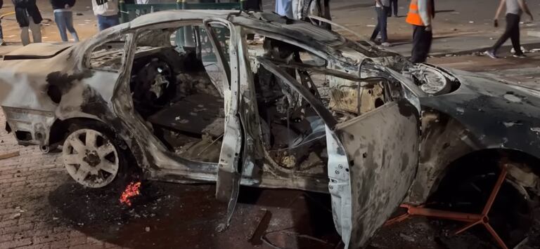 Une partie des dégâts enregistrés à Inzegane après les émeutes du mardi 30 octobre 2025. Capture d'écran.