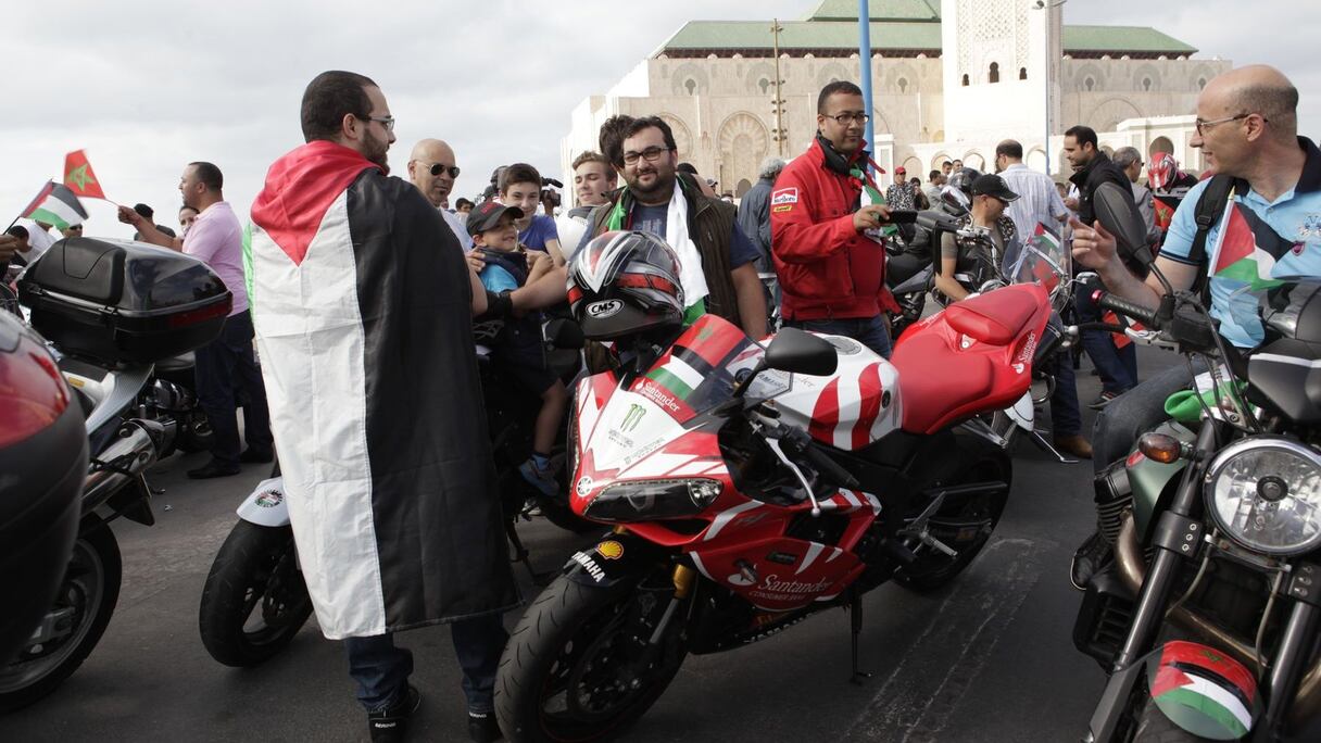 Une belle mobilisation aux couleurs de la Palestine, auxquelles le drapeau marocain est venu ajouter son étoile, flottant là comme un indéfectible espoir.
