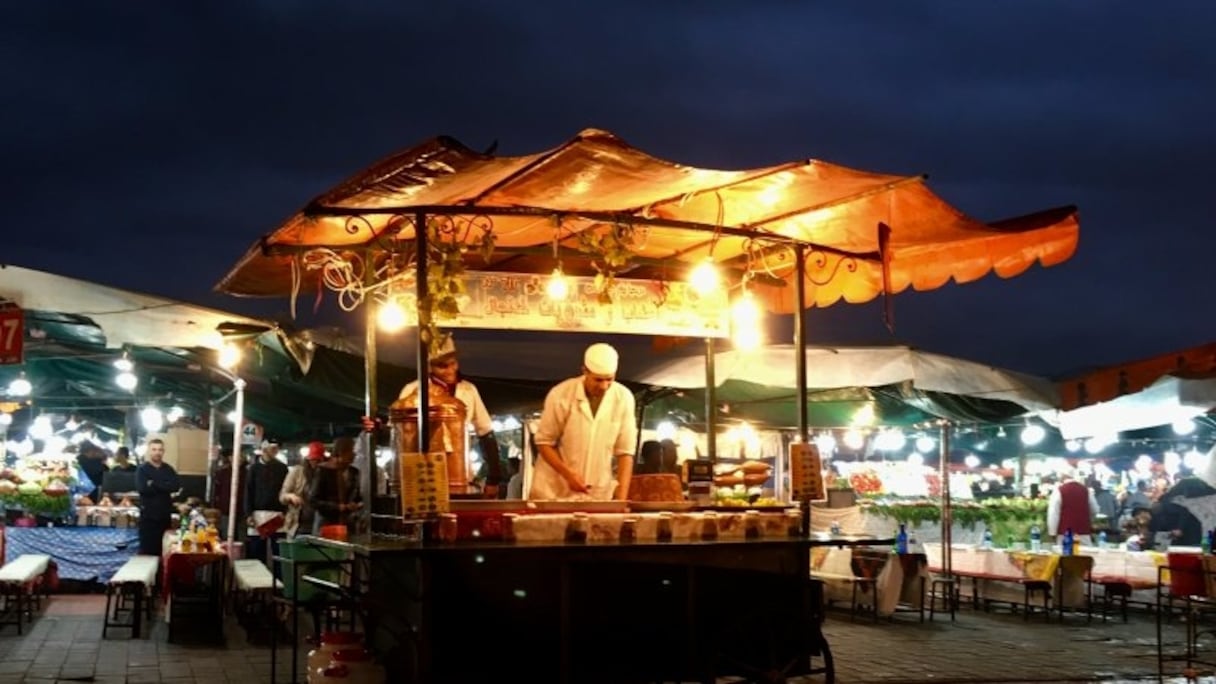 Street food, Jemaa El Fna. 
