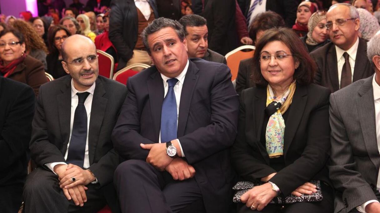 Idriss Azami Al idrissi, Aziz Akhannouch et Fatema Marouane.

