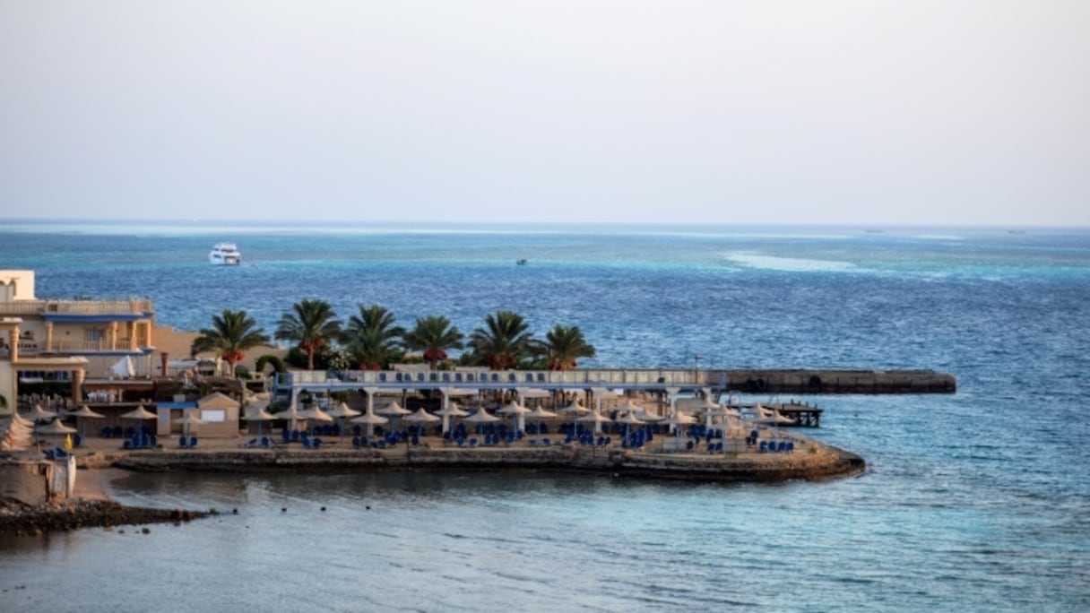 Une plage de la station balnéaire de Hourghada.
