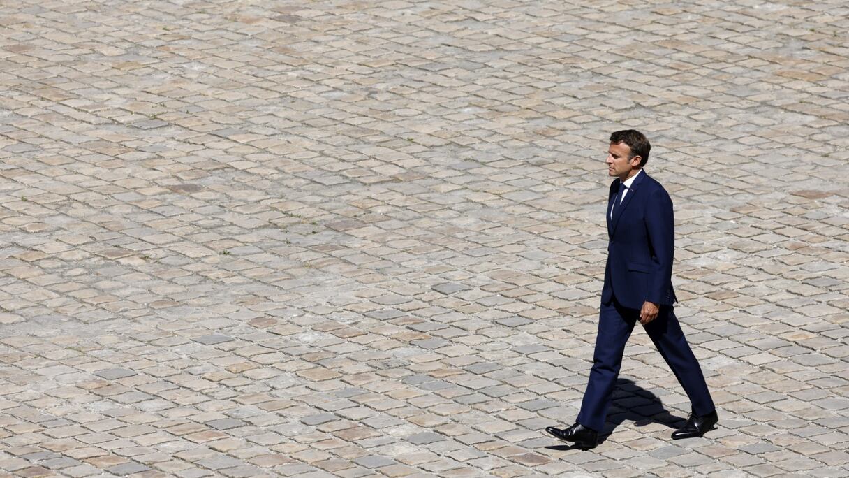 Le président français Emmanuel Macron, lundi 11 juillet 2022 à Paris.

