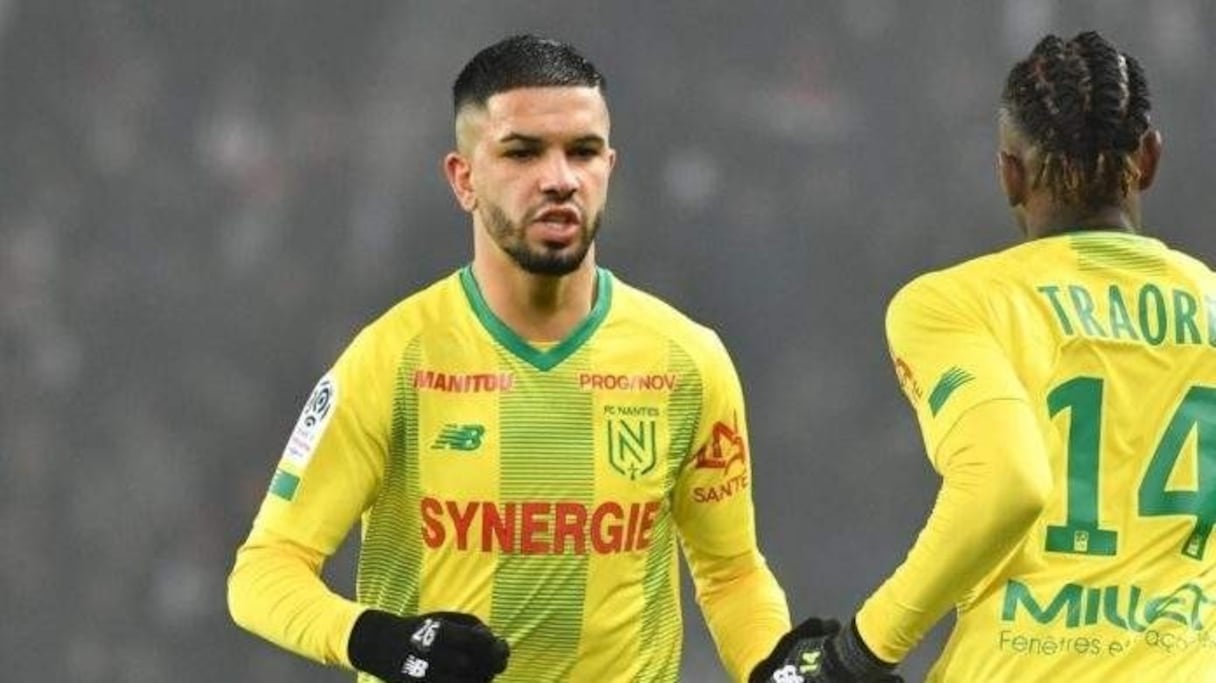 Imran Louza, milieu de terrain marocain du FC Nantes
