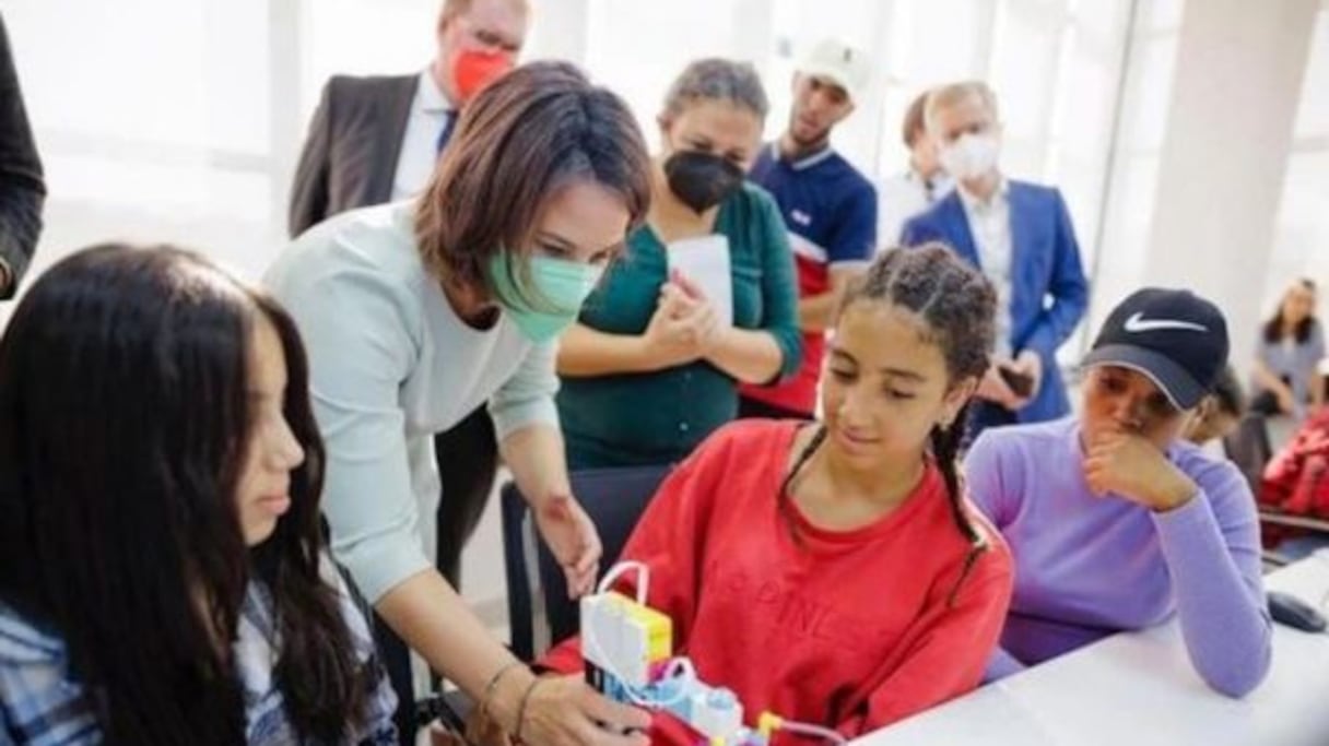 La ministre allemande des Affaires étrangères, Annalena Baerbock, visite, jeudi 25 août 2022 à Agadir, le Technopark Souss-Mass.
