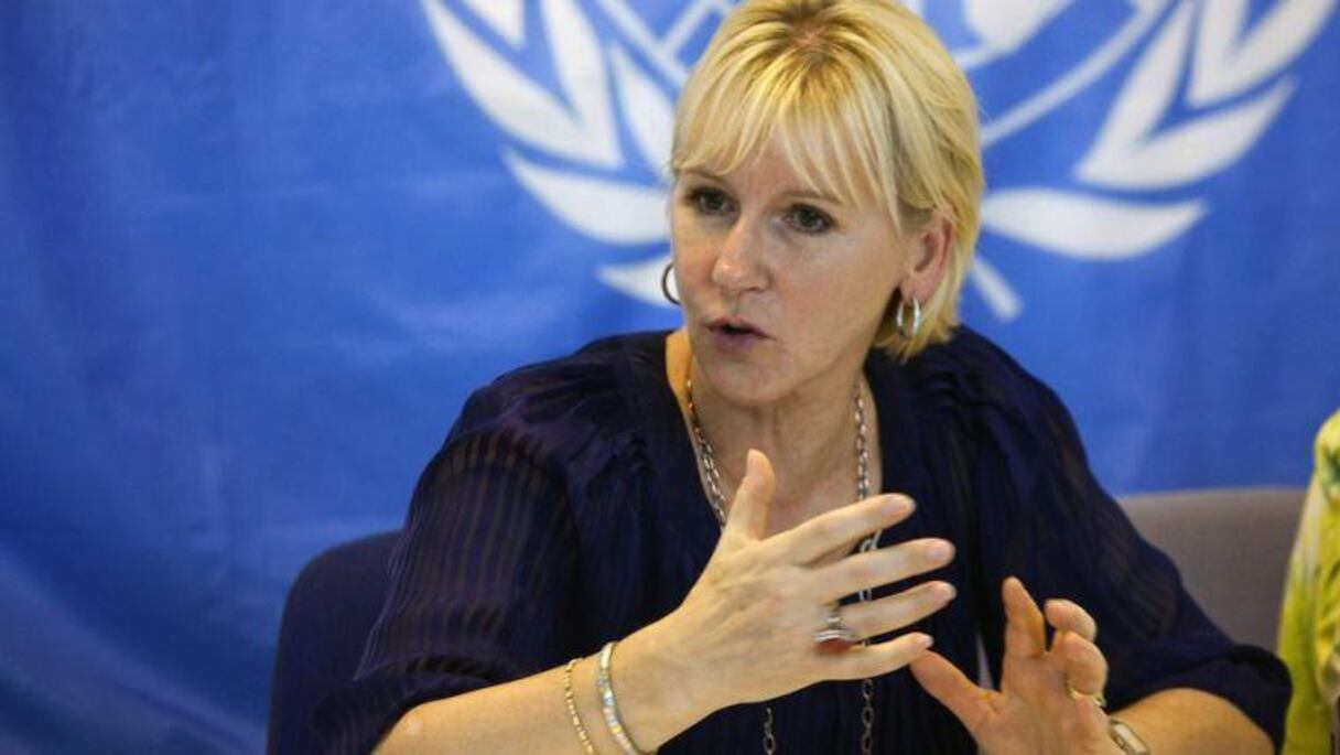 Margot Wallström, ministre suédoise des Affaires étrangères.
