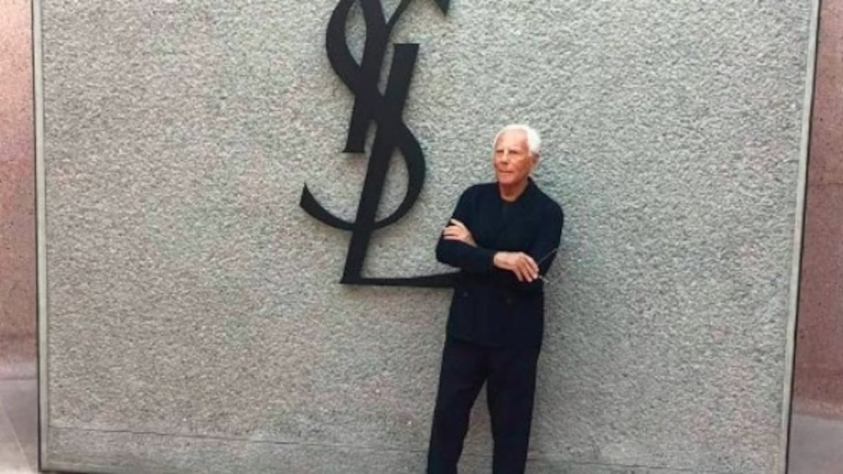 Le couturier Giorgio Armani.
