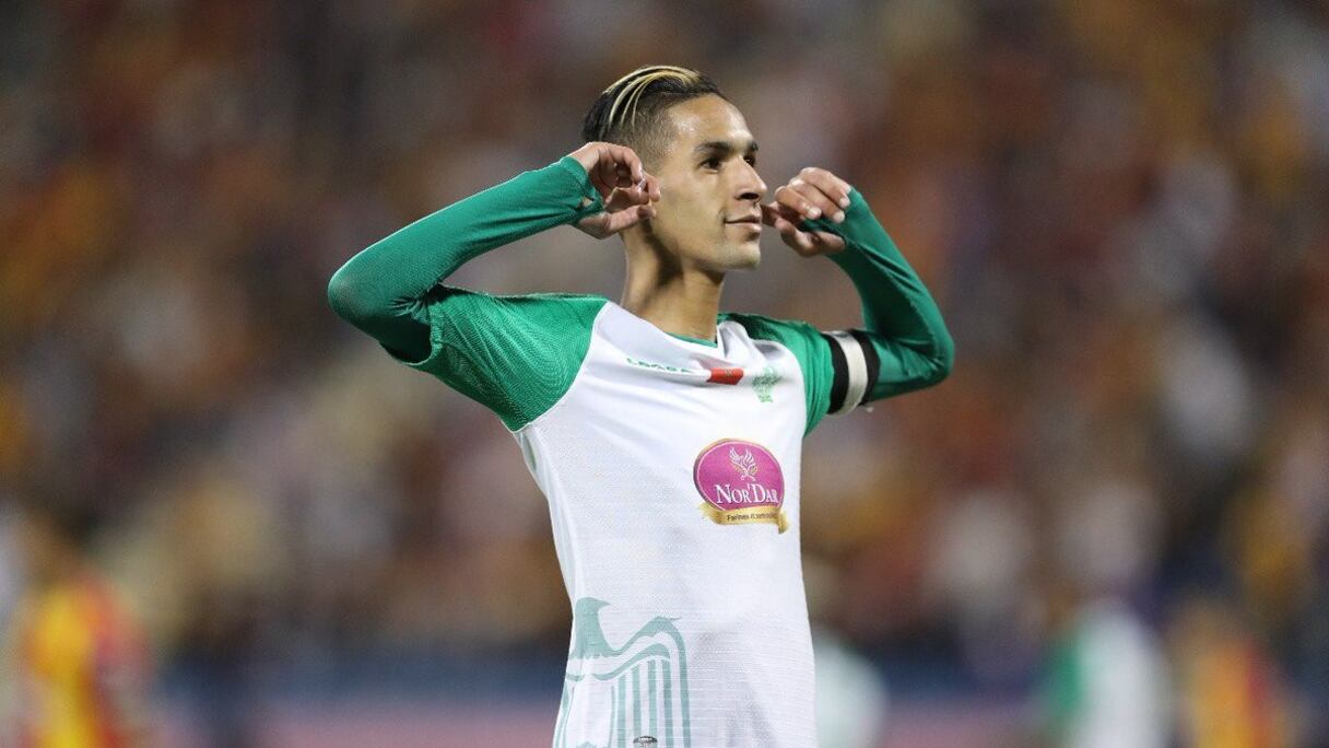 Badr Benoun, joueur du Raja de Casablanca.
