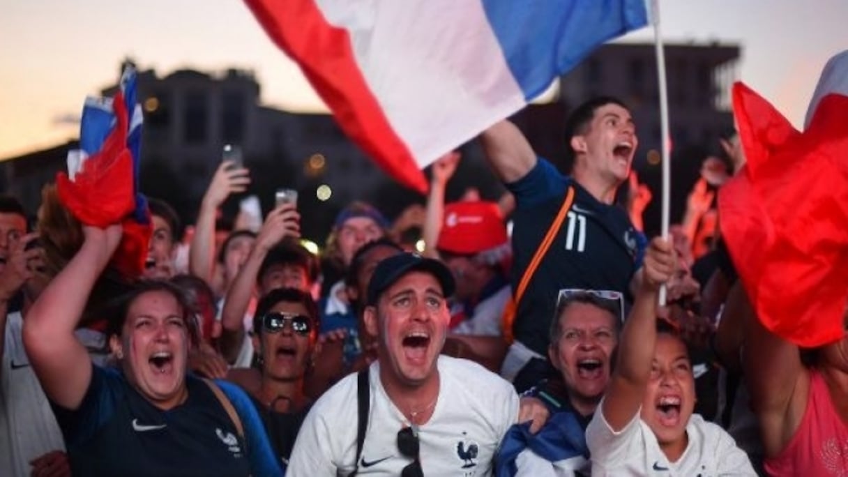 La liesse après la victoire des Bleus à Montpellier.
