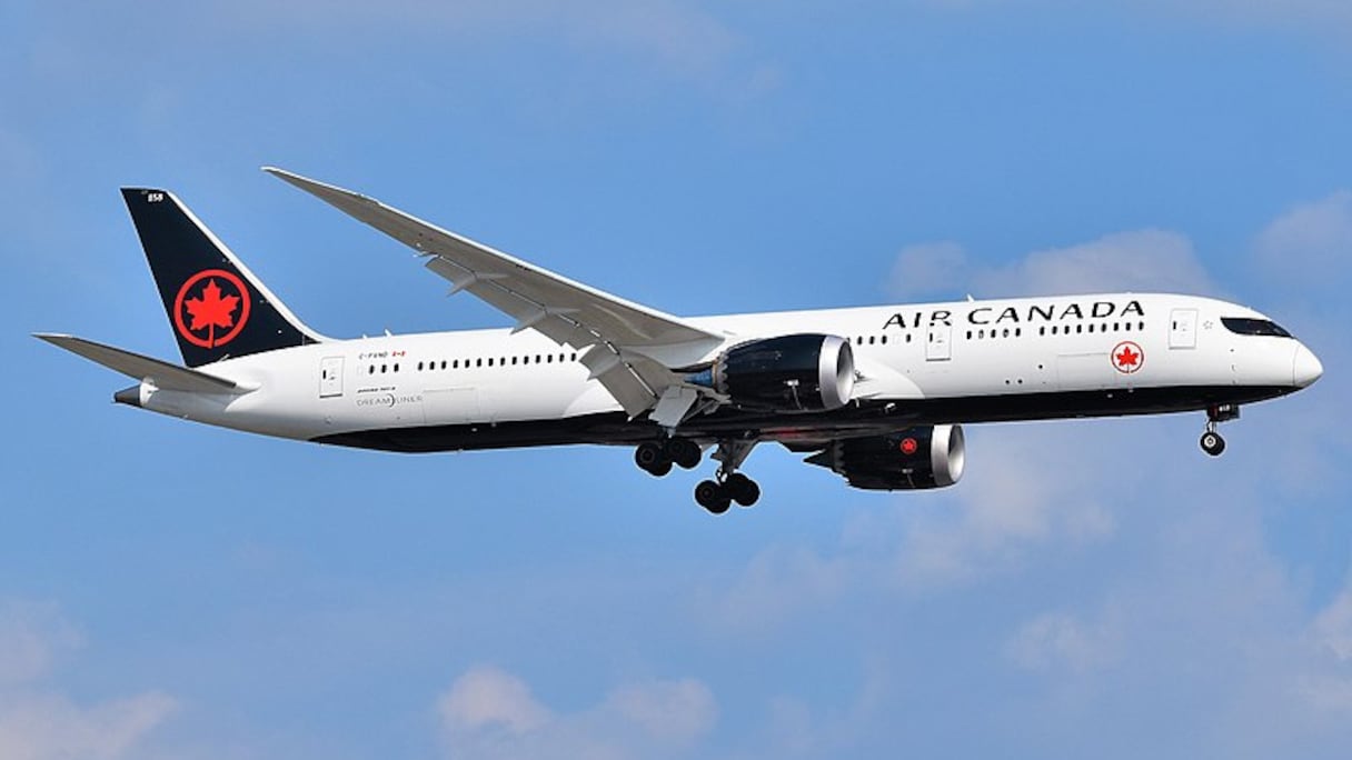 Un Boeing 787 d'Air Canada. 
