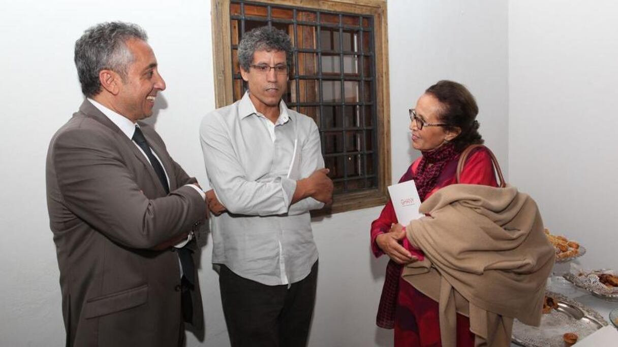 Ali Boutaleb et Malika Agueznay, ici en compagnie de Mohamed Rachdi, sont venus rendre hommage à Ghany Belmaachi et à son fascinant parcours. 
