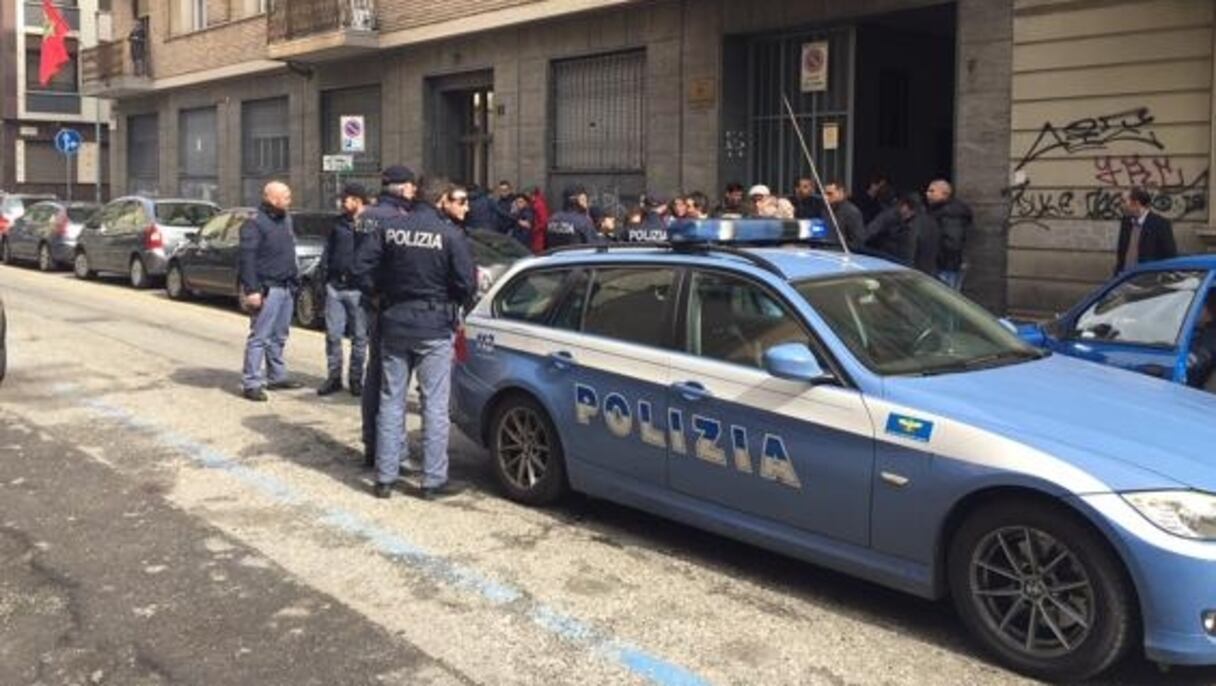 L'unité de police italienne, à l'origine de ce dérapage.
