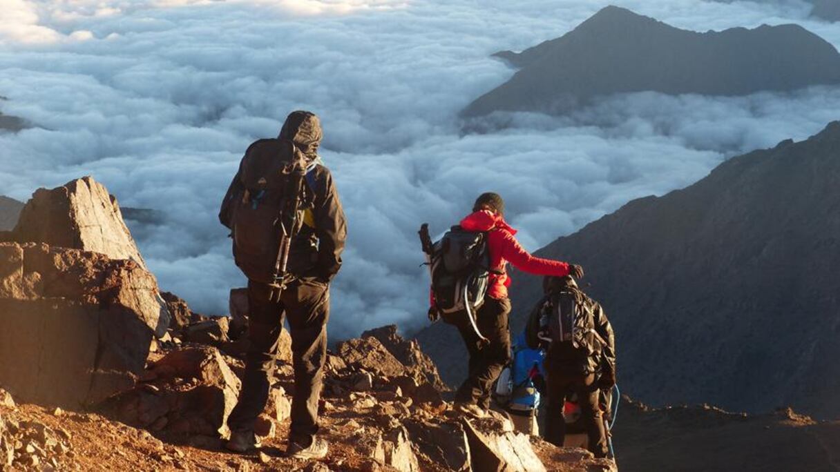 La haute route du mont Toubkal.
