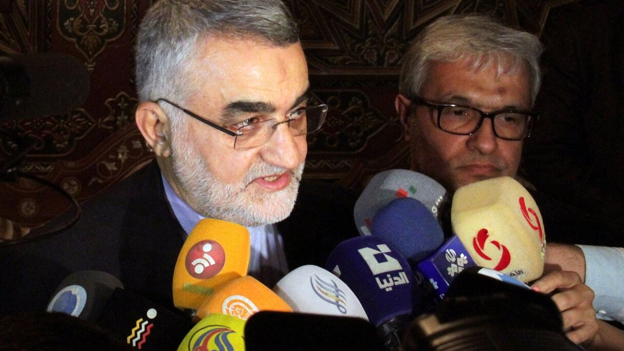 Allaeddine Boroujerdi, le président de la Commission des Affaires étrangères du Parlement iranien. 
