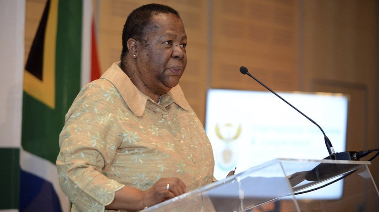 Naledi Pandor, cheffe de la diplomatie sud-africaine. 
