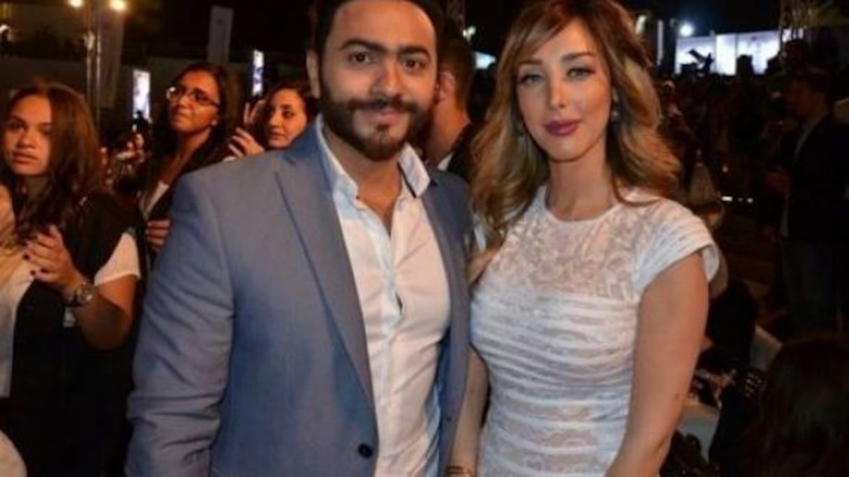 Tamer Housni et Bassma Boussel.  
