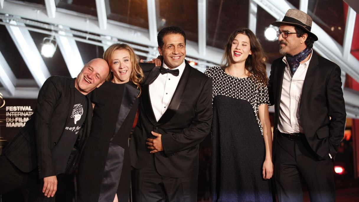 Le pétillant jury de Cinécoles, présidé par Noureddine Lakhmari.
