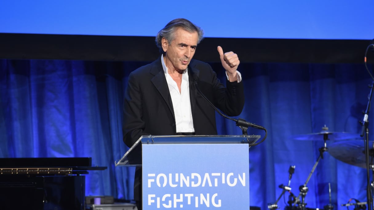 Bernard-Henri Lévy, lors d'un gala de charité contre la cécité à New York, en avril 2016.
