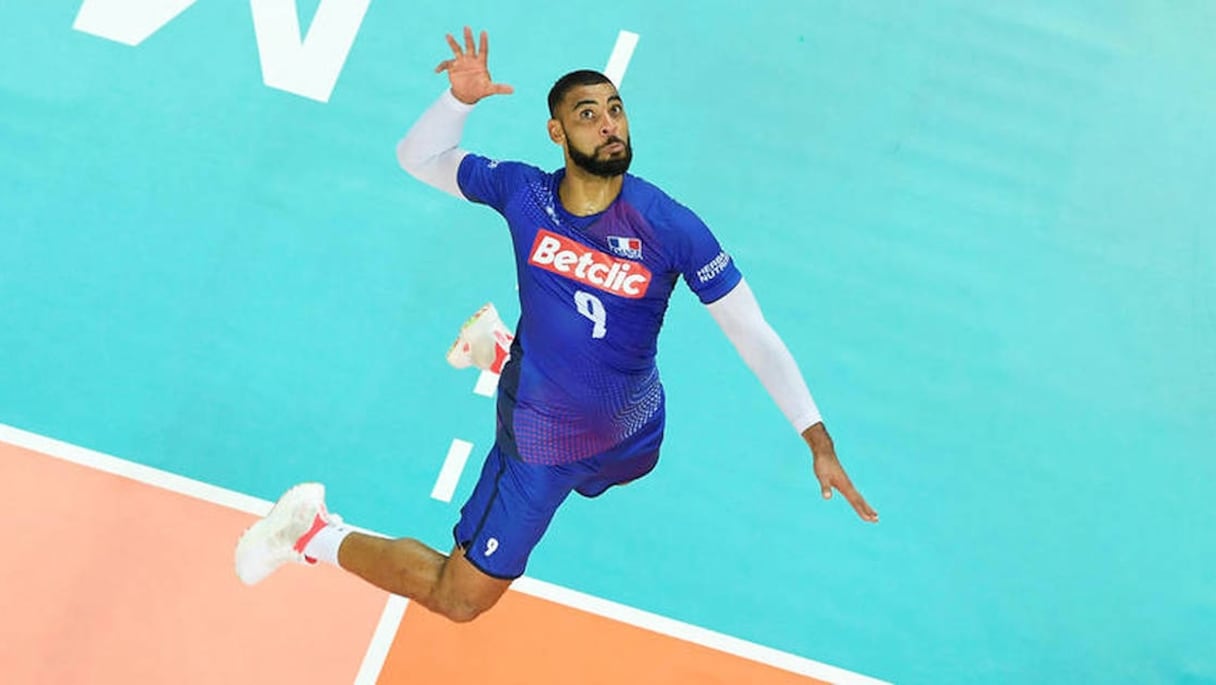 Earvin Ngapeth, star de l'équipe de France de volley-ball.
