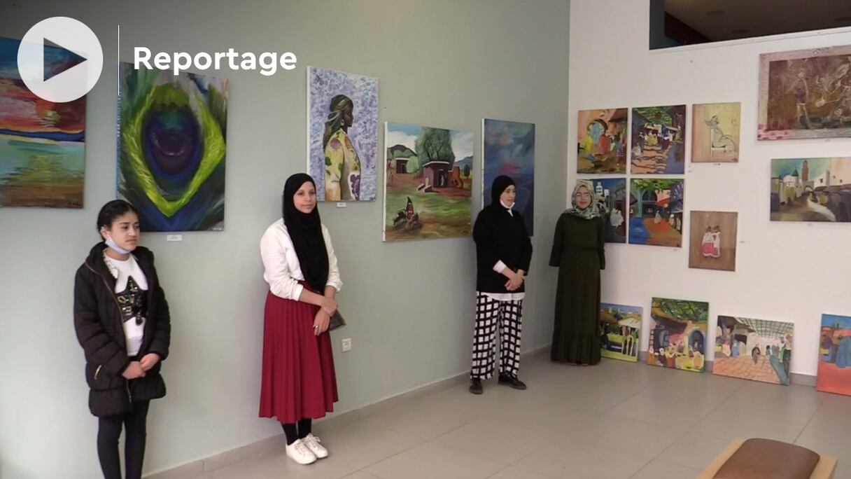 En tout, 27 tableaux, oeuvres de jeunes malentendants, sont exposés à Medina Art Gallery, depuis le 24 avril dernier. 
