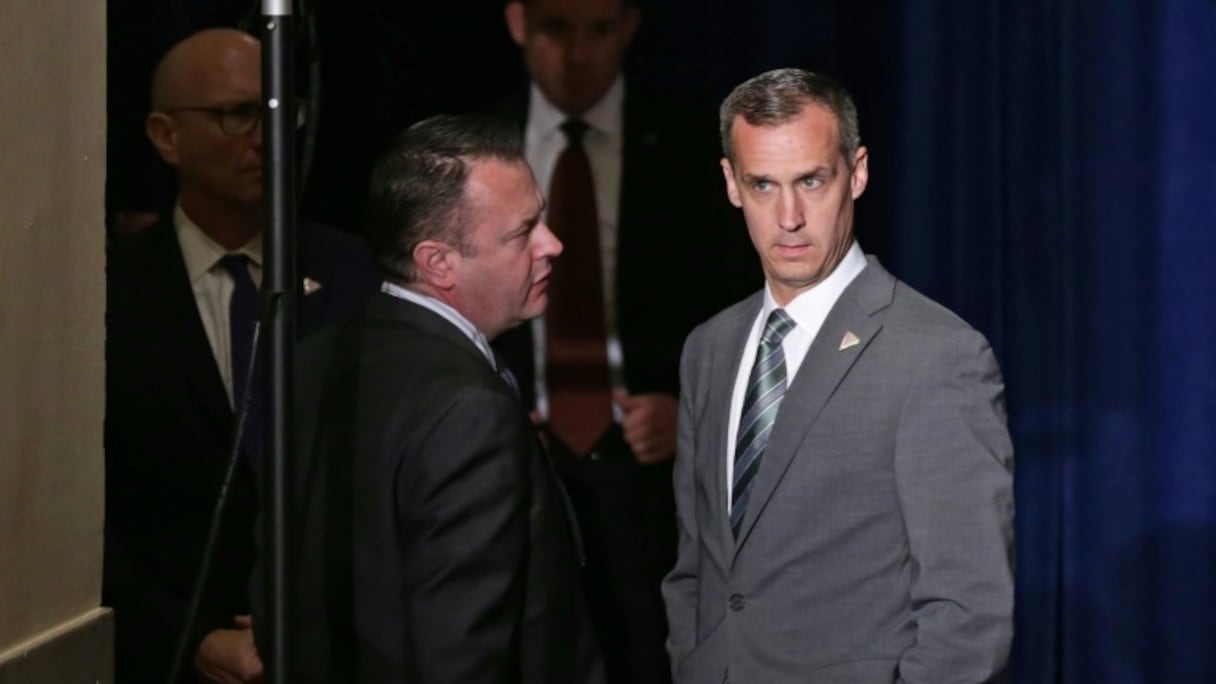 L'ancien directeur de campagne de Donald Trump, Corey Lewandowski, en avril 2016 à Washington.
