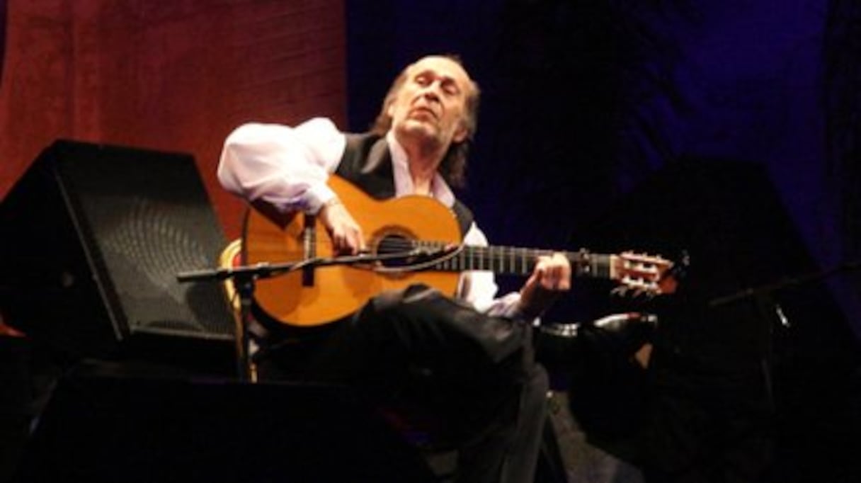 Paco de Lucia au Festival des musiques sacrées de fès, en 2013.
