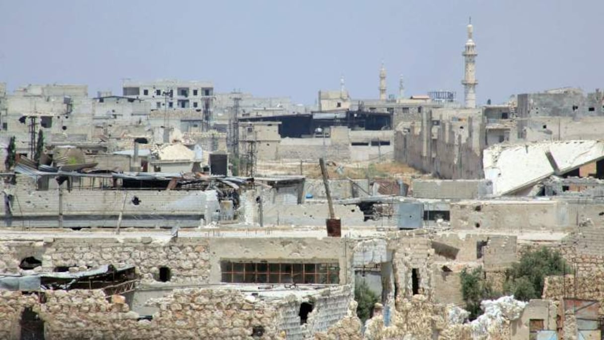 Une vue de la ville d'Alep, dans le nord de la Syrie, le 29 juillet 2015.
