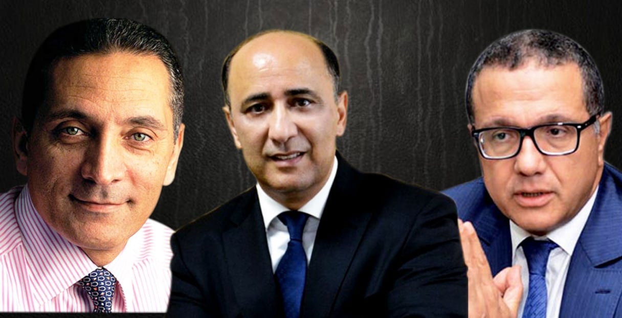 De gauche à droite: Moulay Hafid Elalamy, Hassan Boubrik, Mohammed Boussaid
