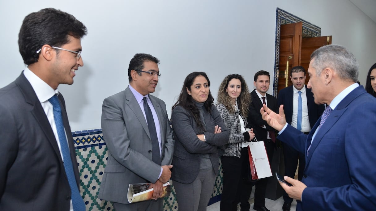 Moulay Hafid Elalamy et l'équipe de l'AMDI.
