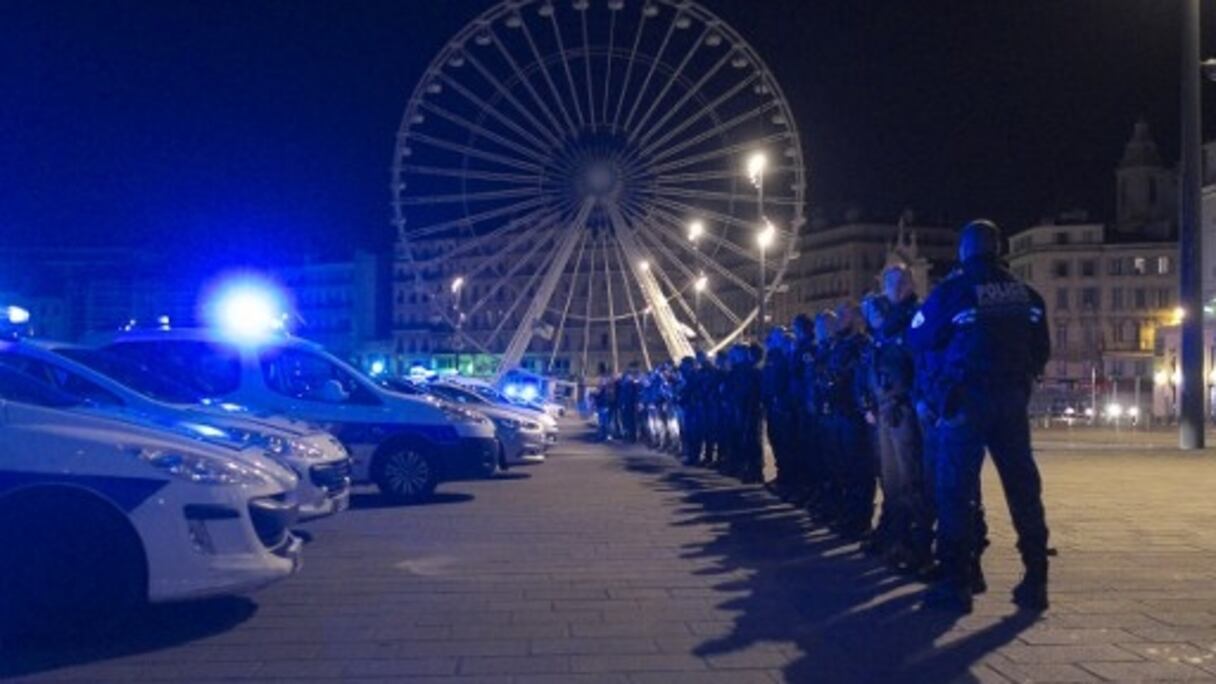 Manifestation de policiers à Marseille, le 19 octobre 2016.
