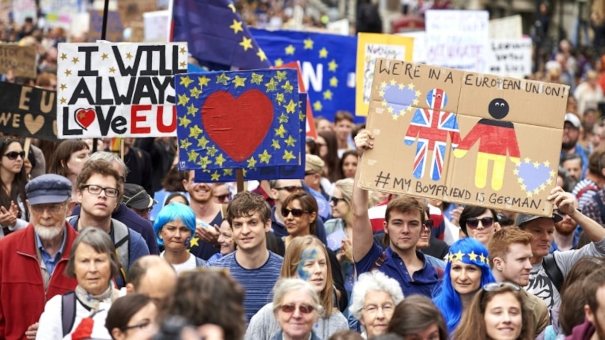 Des manifestants opposés au Brexit à Londres, le 2 juillet 2016.
