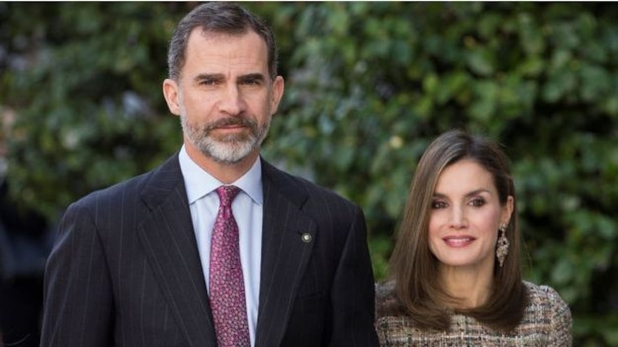 Felipe VI, Roi d'Espagne, et la Reine Letizia. 
