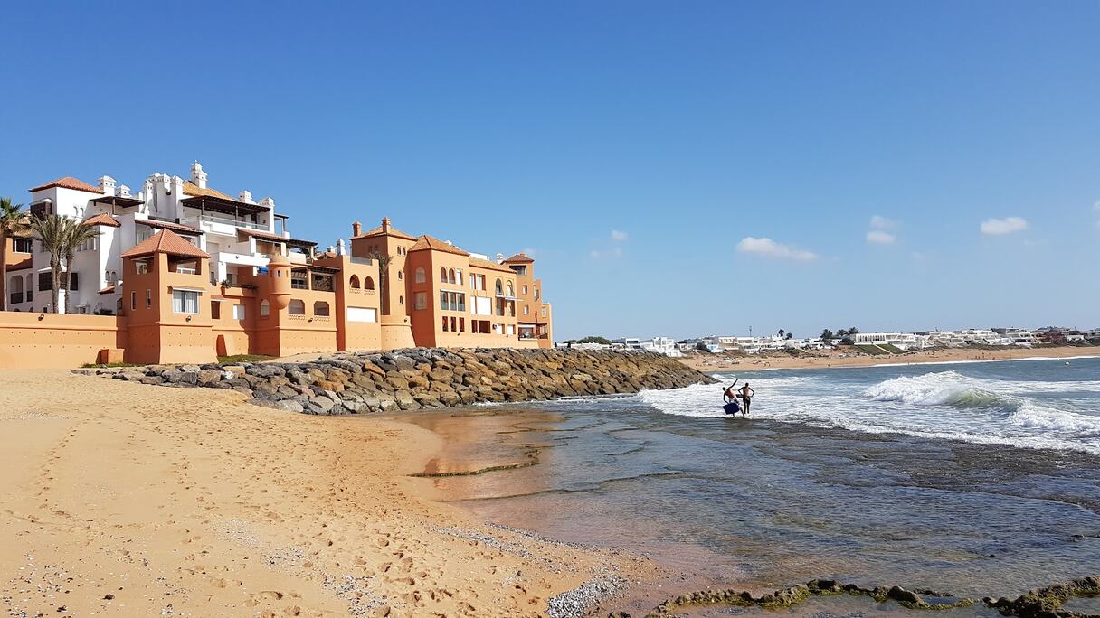 La plage de Bouznika.