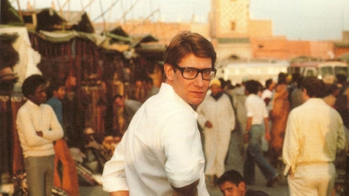 Yves Saint Laurent à Marrakech.
