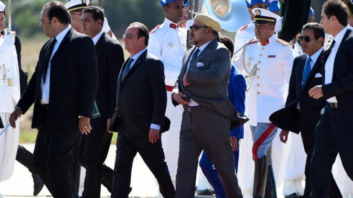 Roi Mohammed VI-Président Hollande: Stratèges d'un partenariat d'exception entre deux pays liés par la communauté d'histoire et d'avenir.
