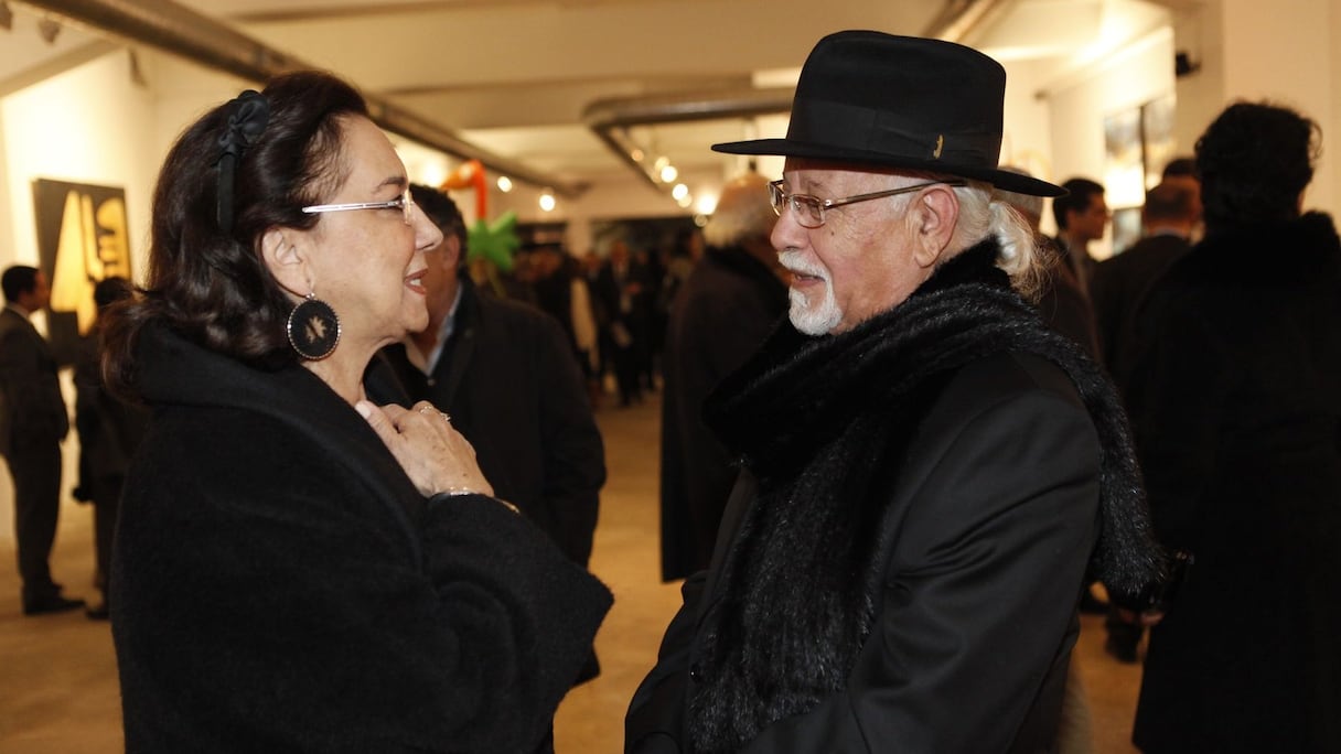 Un grand moment de partage entre Saida Karim Lamrani et Mohamed Melihi.
