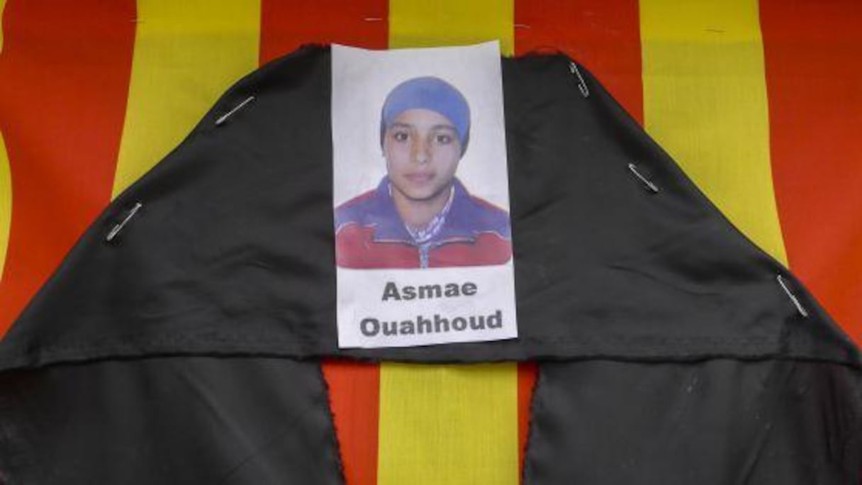 Asmae Ouahoud, morte avec son époux Mohamed Tehrioui 48 heures après leur mariage. 
