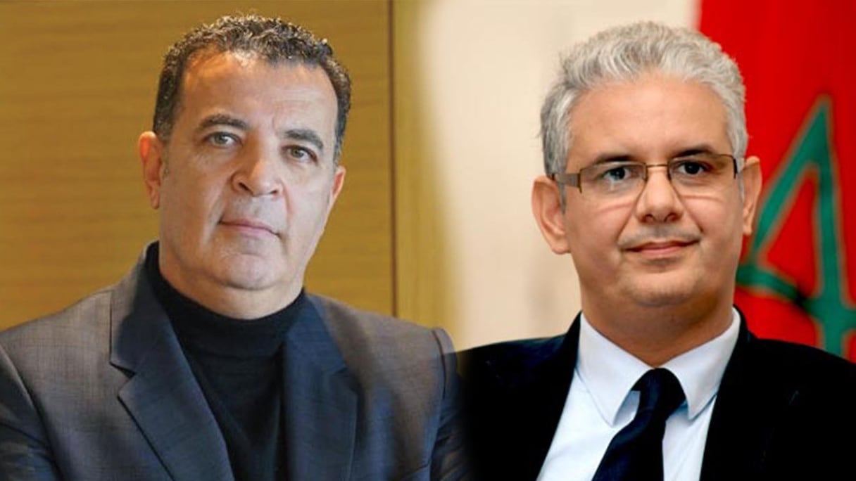 Chakib Alj, président de la CGEM, et Nizar Baraka, secrétaire général du Parti de l'Istiqlal.
