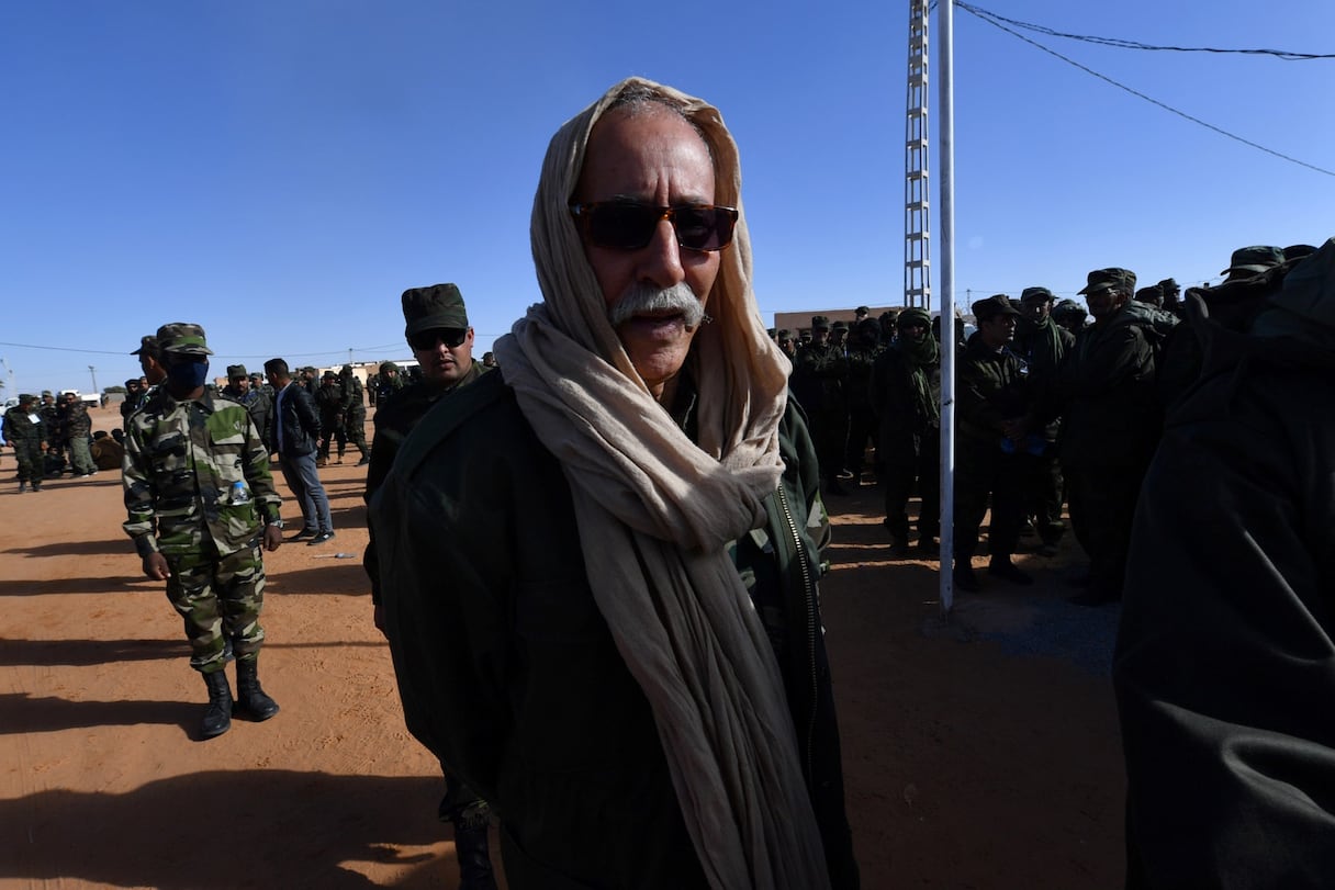 Brahim Ghali, chef du Polisario, le 13 janvier 2023.