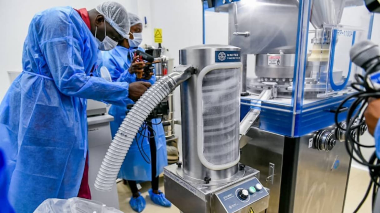 L'usine de production de médicaments du Burkina Faso. 
