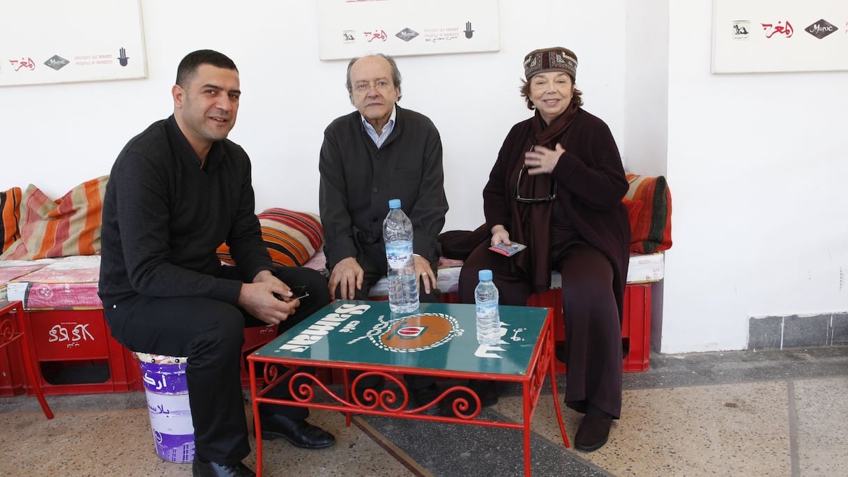 Jamal Abdenasser s'est joint à eux pour un moment de partage, manifestement émouvant pour Leïla Shahid. 
