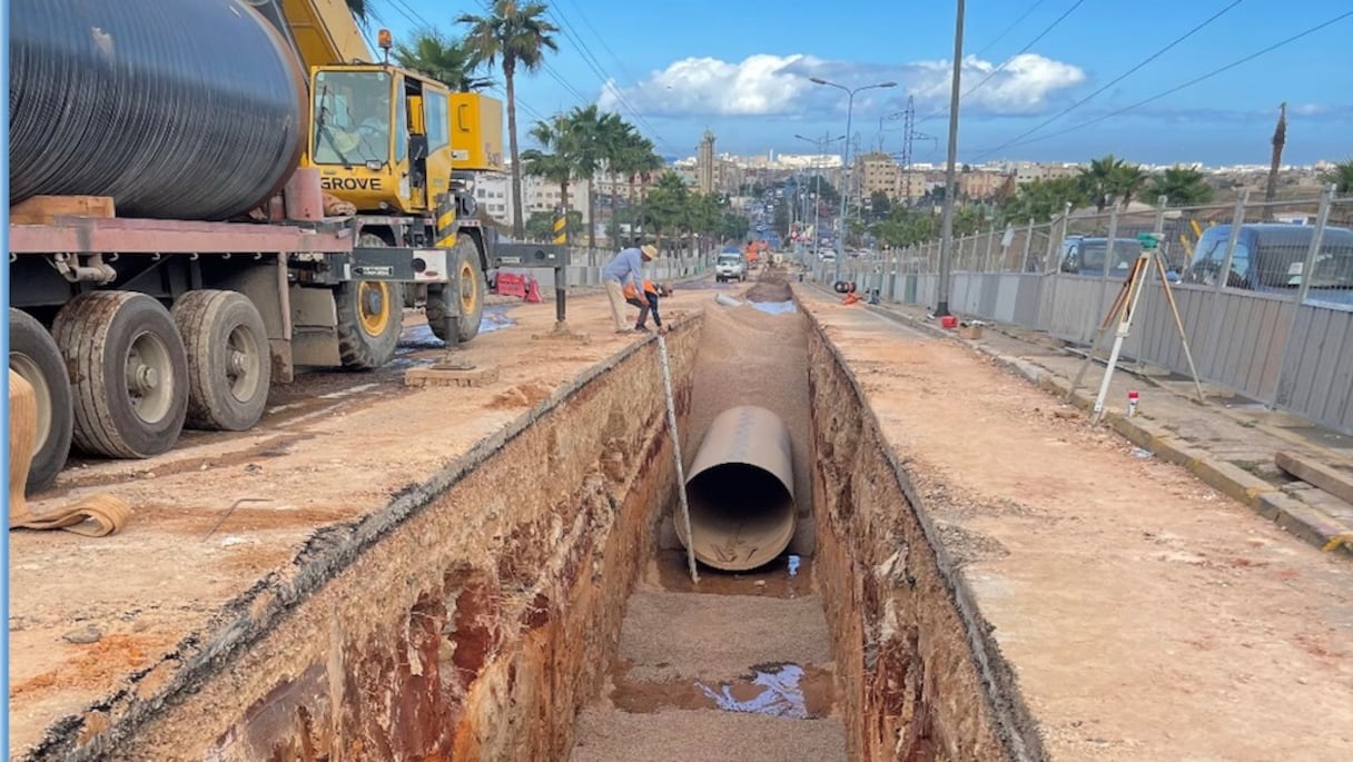 Travaux de réalisation d’une liaison hydraulique entre le Nord et le Sud du Grand Casablanca
