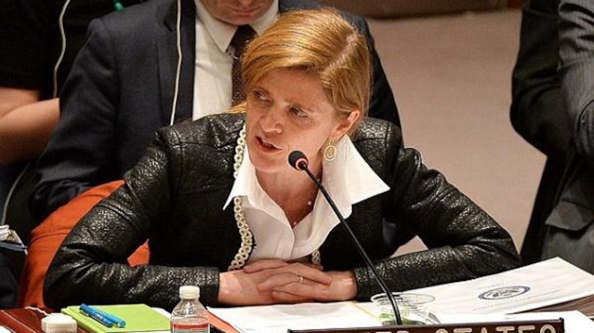 Samantha Power, ambassadrice des Etats-Unis à l'ONU. 
