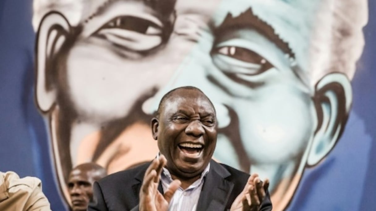 Cyril Ramaphosa, président sud-africain. 
